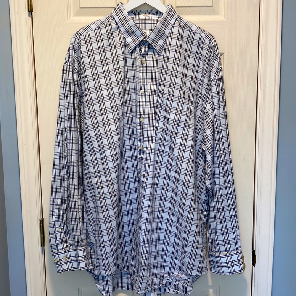 Peter Millar Plaid Button Down Shirt Euc - image 1